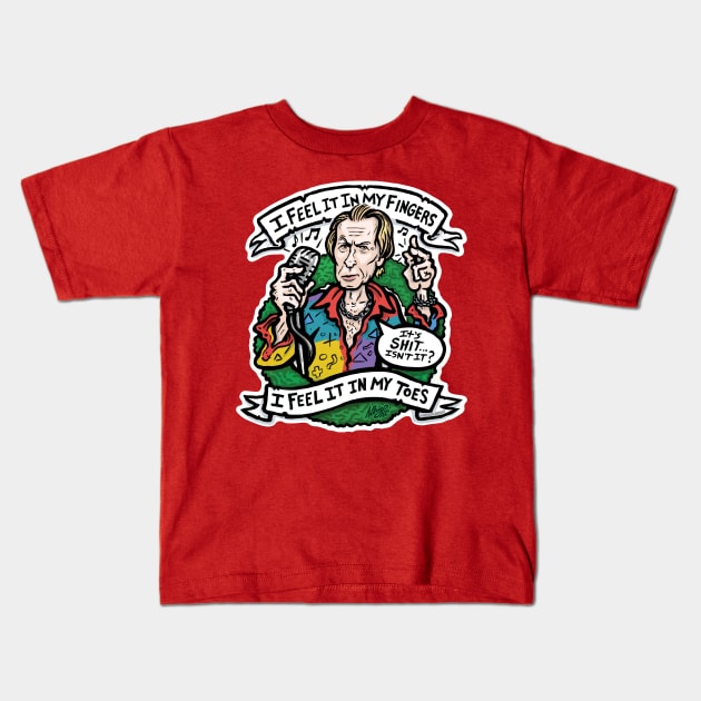 Billy Mack I Feel It In My Fingers Kids T-Shirt by BradAlbright